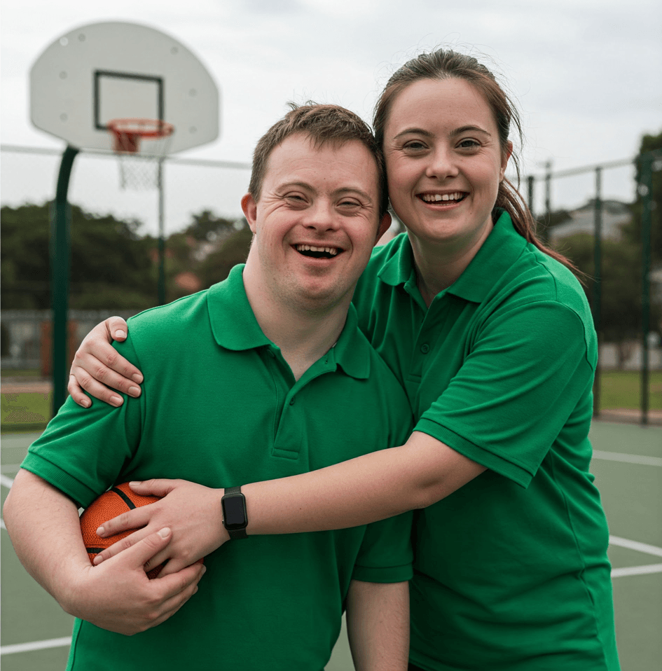 Carer assisting client, representing Australian Allied's mission and vision